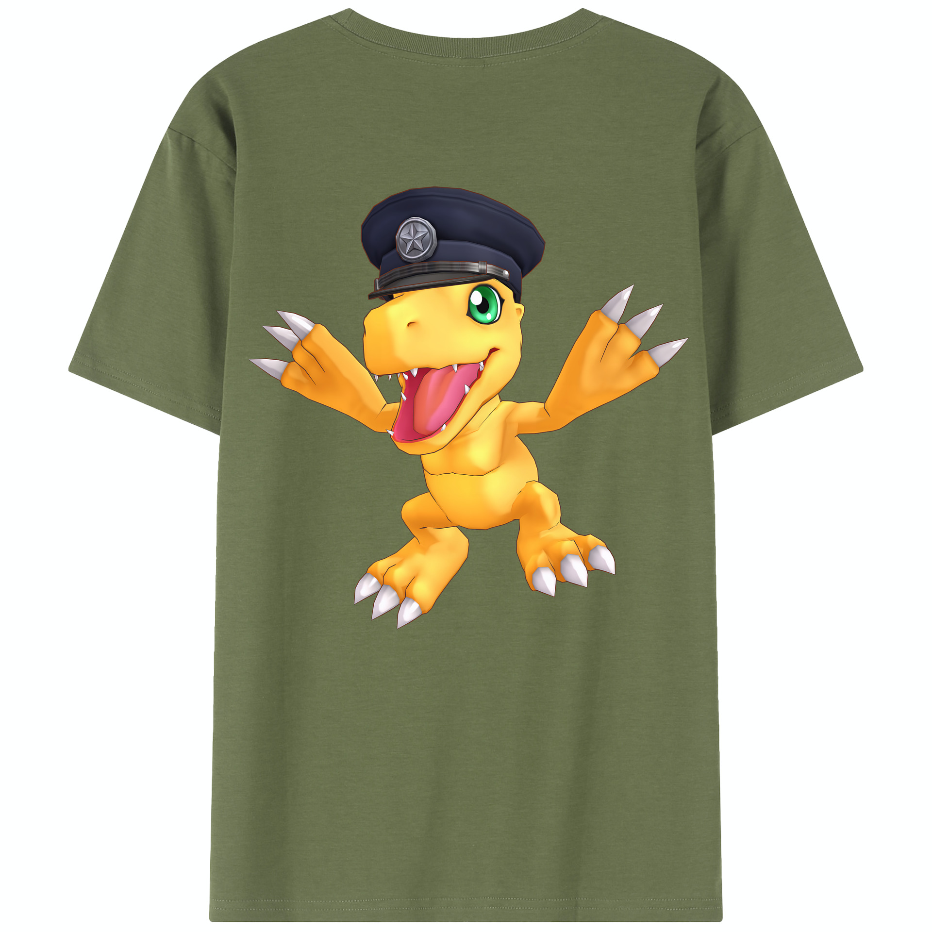 （画像用） Digimon デジタルモンスター/デジモン 綿100％半袖Tシャツ（背面プリント）